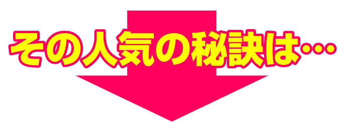 その人気の秘訣は…